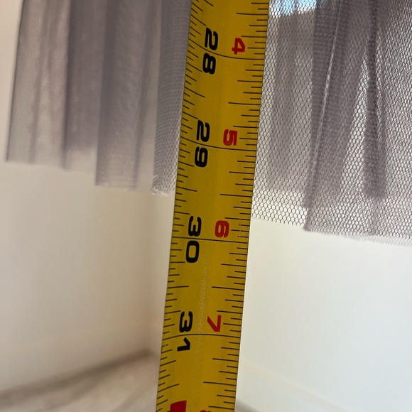 Elegant Sheer Gray Skirt - Picture 7 of 9